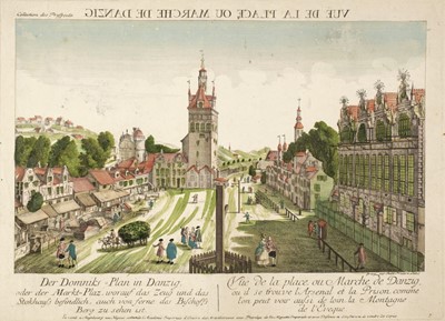 Lot 217 - Poland. Leizelt (B. F.), Vue de la place ou Marche de Danzig, circa 1760