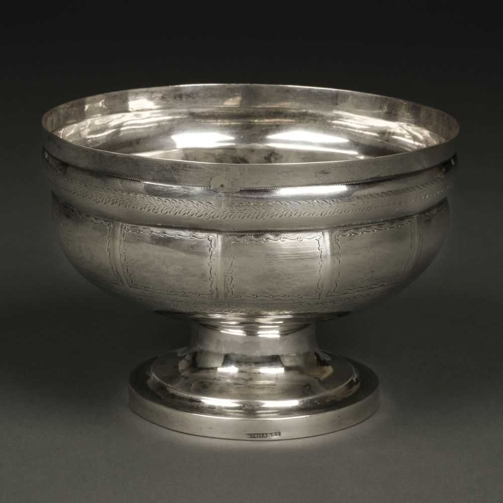 Lot 3 - American Silver. Bowl by Hugh Wishart, New York circa 1790