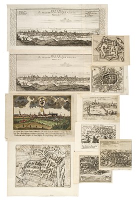 Lot 171 - Poland. A collection of sixteen city plans, mostly 17th & 18th century