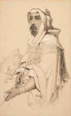 Lot 119 - English School. Portrait of an Arab soldier, 1857