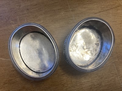 Lot 10 - American Silver. Pair of silver salts by Moses Eastman, Savannah circa 1830