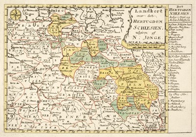 Lot 178 - Silesia. A collection of eight maps, 16th - 18th century