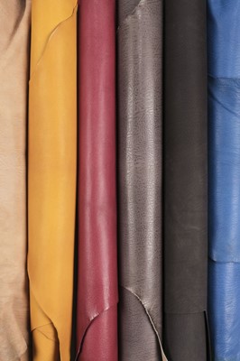 Lot 506 - Leather - Goatskin. A large selection of goatskin bookbinding leather
