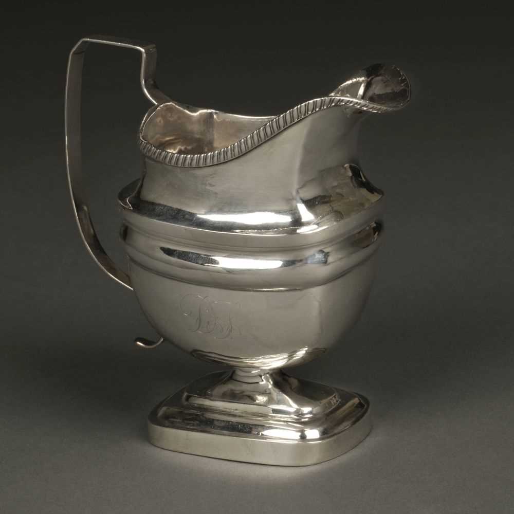 Lot 9 - American Silver. Milk jug by John Owen, Philadelphia circa 1805