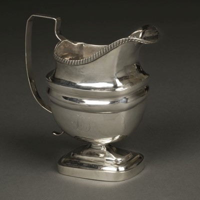 Lot 5 - American Silver. Milk jug by John Owen, Philadelphia circa 1805