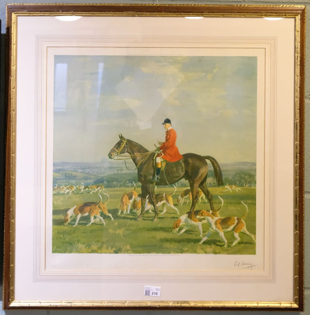 Lot 210 - Munnings (Alfred J.) Portrait of a Huntsman