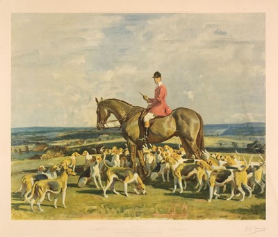 Lot 211 - Munnings (Alfred J.). Stanley Barker and the Pytchley hounds..., Frost & Reed Ltd, 1948