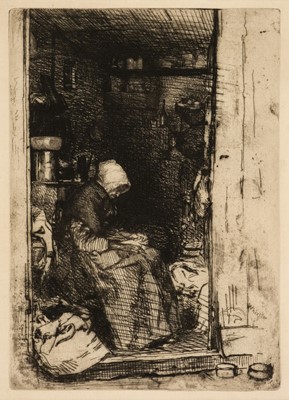Lot 217 - Whistler (James Abbott McNeill, 1834-1903). La Vieille aux Loques, 1858, 3rd state