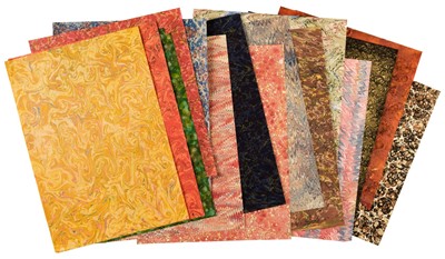 Lot 515 - Marbled paper. A selection of approximately 40 sheets of marbled paper
