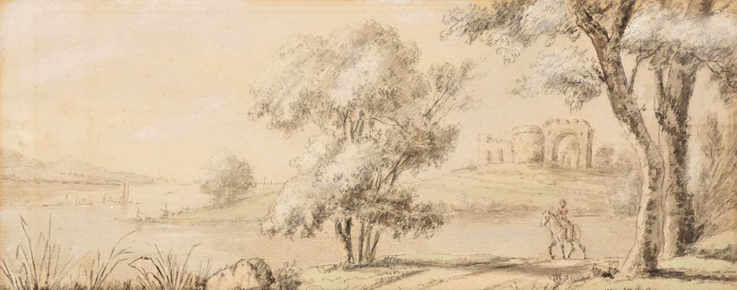 Lot 312 - De Cort (Hendrik Frans, 1742-1810). Landscape with figure on horseback