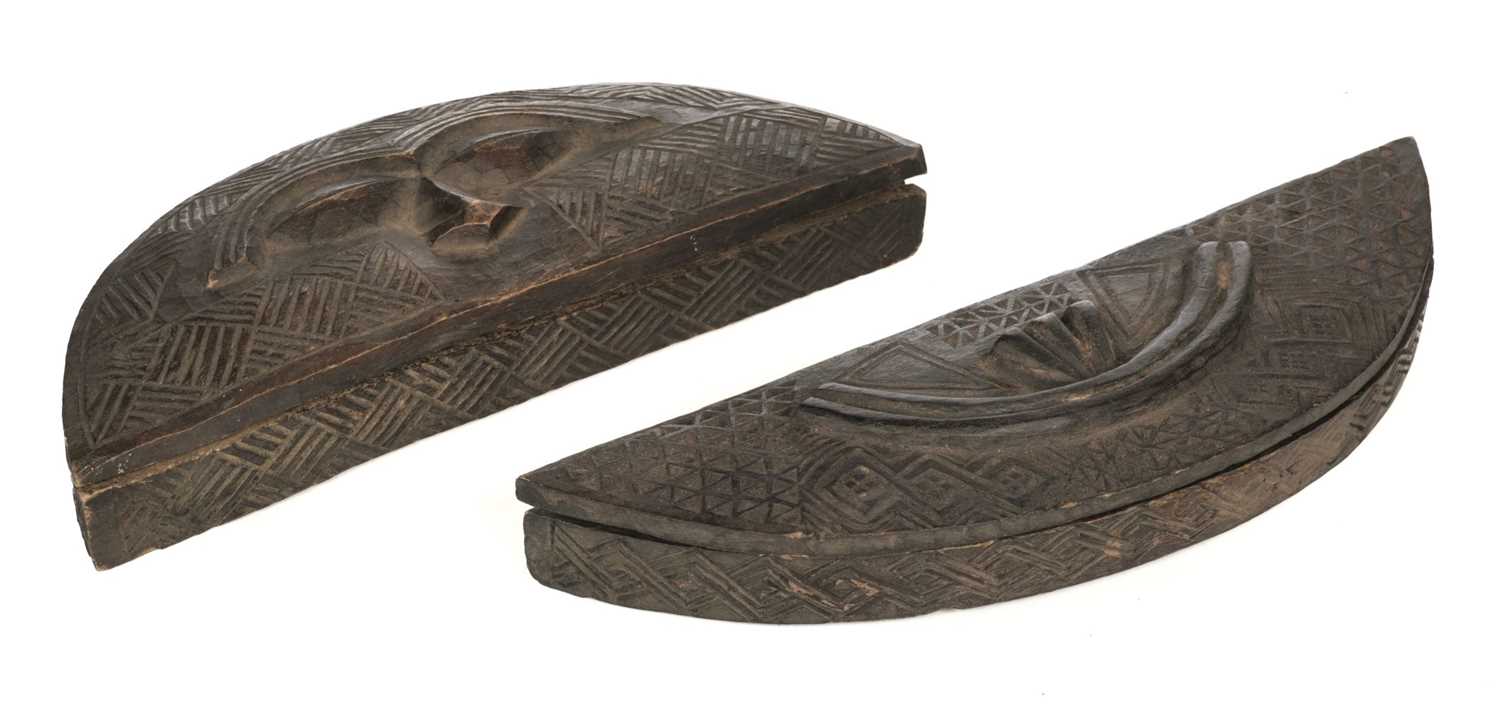 Lot 195 - Kuba Kingdom. Two  Kuba Tukula boxes