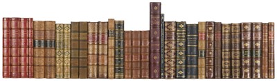 Lot 359 - Bindings. Aeschyli Tragoediae, 4 volumes, 1819-23, red half morocco by P. Purgold, & 19 others