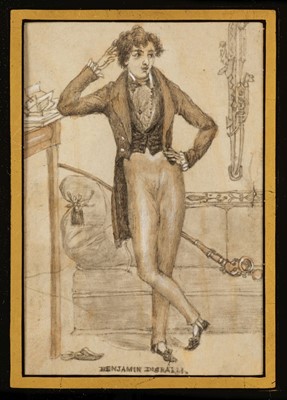 Lot 489 - Maclise (Daniel, 1806-1870, after). Benjamin Disraeli as a Young Man