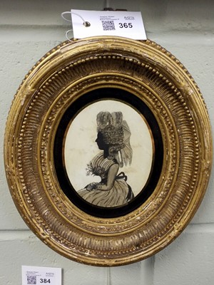Lot 365 - Charles (A., active 1785-1800, attributed to). Silhouette of Georgiana, Duchess of Devonshire