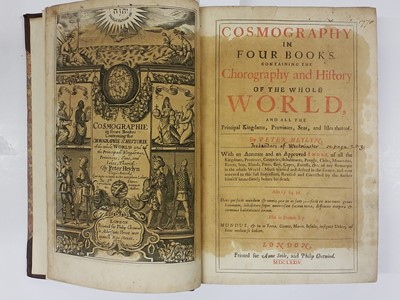 Lot 11 - Heylyn (Peter). Cosmographie ... Containing the Chorographie and Historie of the Whole World, 1674