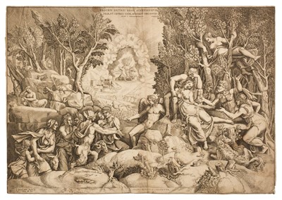 Lot 340 - Ghisi (Giorgio, 1520-1582). The Death of Procris, after Julio Romano, Rome, circa 1600