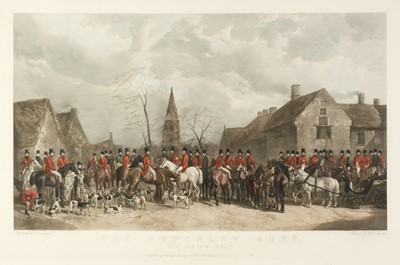 Lot 112 - Davey (Wiliam Turner). The Pytchley Hunt, The Crick Meet, 1852, but later impression