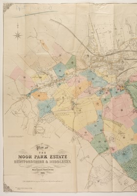 Lot 65 - Estate plan. Messrs. Knight Frank & Rutley Publishers), Moor Park Estate, 1919