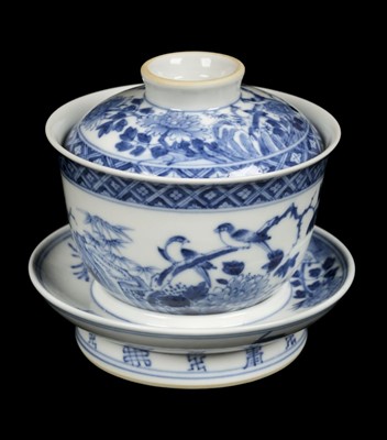 Lot 151 - Chinese Rice Bowl. A 19th century rice bowl, cover and stand