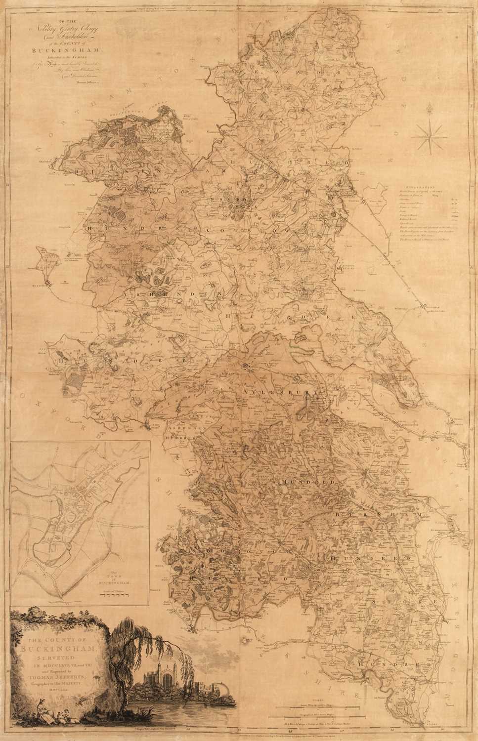 Lot 59 - Buckinghamshire. Jefferies (T.), The County of Buckingham surveyed..., 1770
