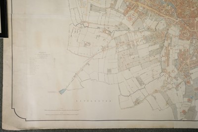 Lot 135 - Derby. Standidge & Co., lithographers, Map of the Borough of Derby, 1852