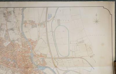 Lot 135 - Derby. Standidge & Co., lithographers, Map of the Borough of Derby, 1852