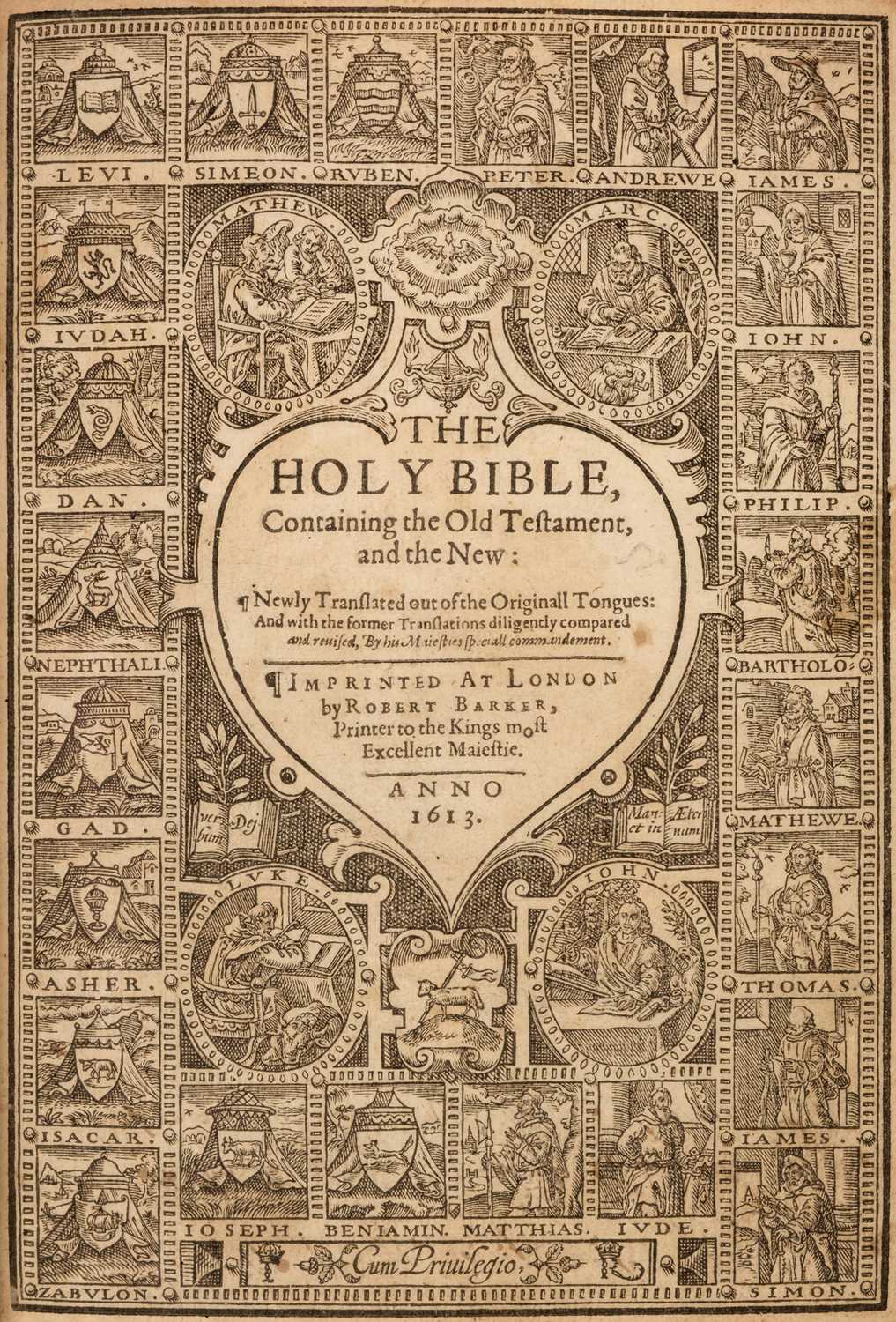 Lot 173 Bible English . The Holy Bible printed by