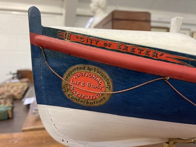 Lot 118 - Lifeboat. City of Exeter model lifeboat circa 1866