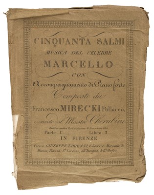 Lot 207 - Marcello (Benedetto). Salmi di Davide, 4 volumes, Florence, 1817