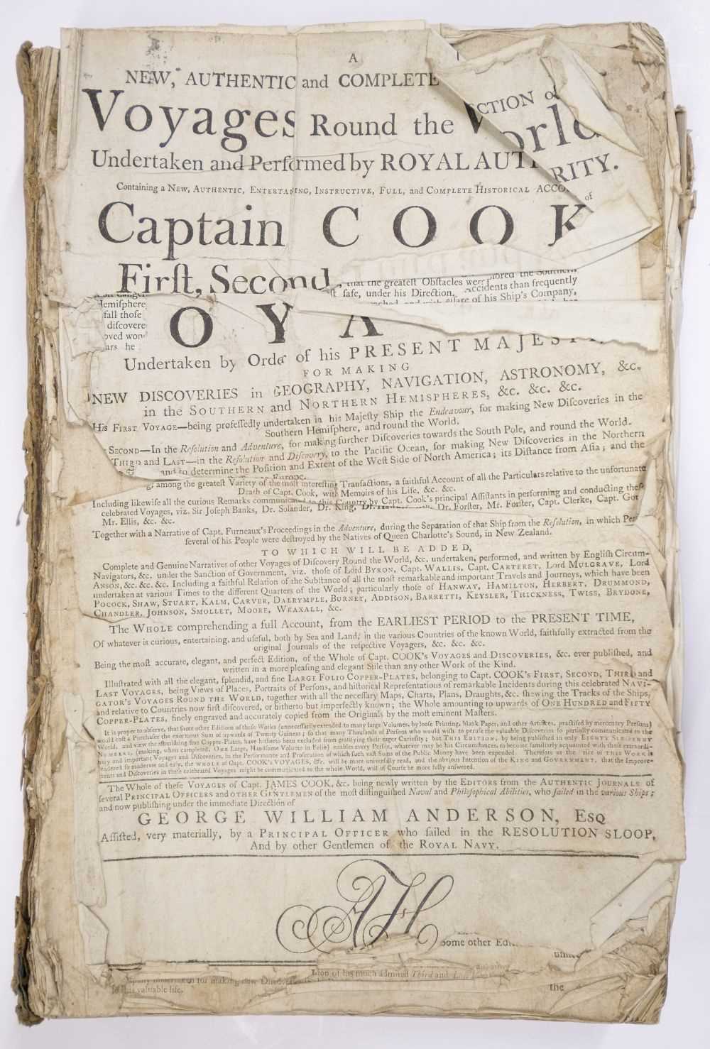Lot 7 - Cook (James). A New, Authentic, and Complete Collection of Voyages Round the World, [1784?]