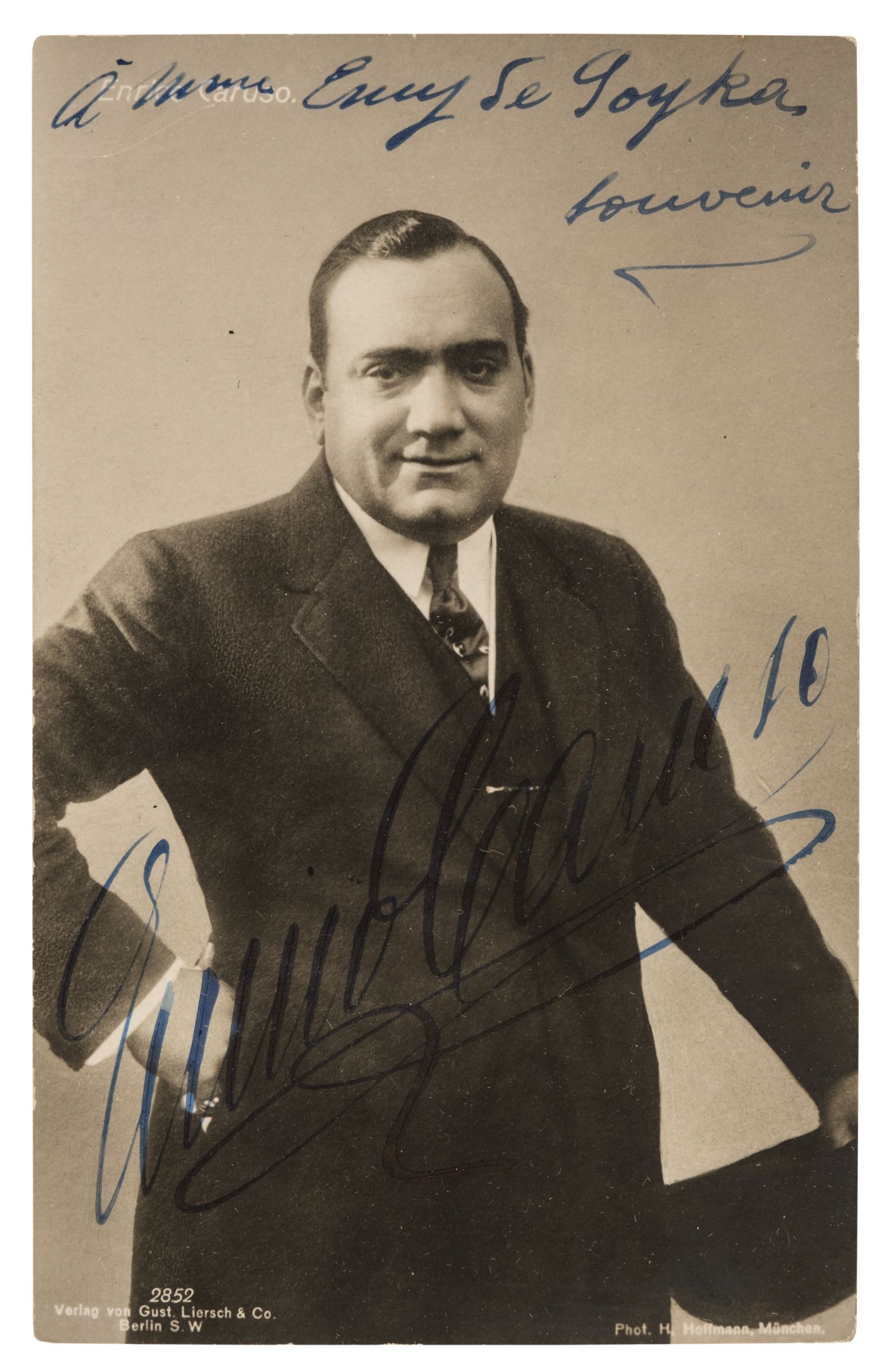 Lot 292 Caruso (Enrico 1873 1921) Vintage signed Lot 292 Caruso (Enrico 1873 1921) Vintage signed