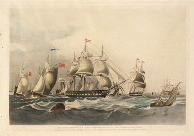 Lot 147 - Rosenberg (C.). Lord Yardborough's Yacht, The Falcon of 351 Tons, 1835 but later impression