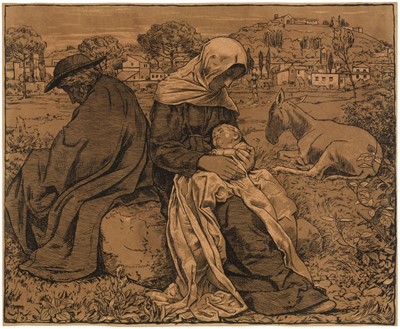 Lot 521 - Thoma (Hans, 1839-1924). The Rest on the Flight into Egypt, 1893