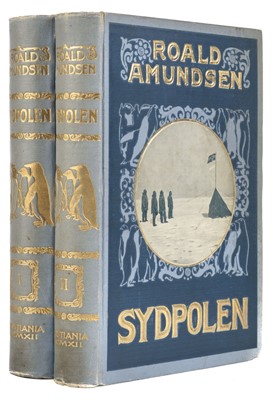Lot 2 - Amundsen (Roald). Sydpolen, 2 volumes, 1st edition, Oslo, 1912