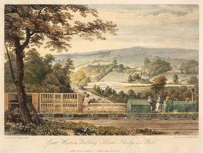 Lot 240 - Railways. Haghe (L. lithographer), Great Western Railway Kelston Bridge near Bath, 1837