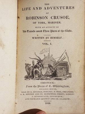 Lot 186 - Defoe (Daniel). The Life and Surprizing Adventures of Robinson Crusoe, 3rd edition, 1719