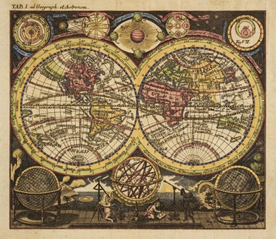 Lot 188 - World. Huebner (Jacob), Planisphaerium Terrestrecum..., Vienna, circa 1750