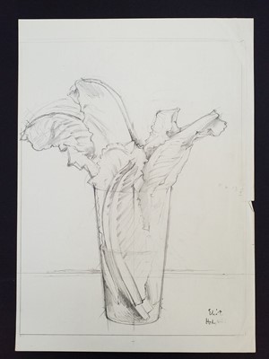 Lot 640 - Hodgkin (Eliot, 1905-1987). Still life of three gourds and five bottles, pencil, plus 4 others