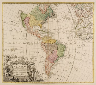 Lot 116 - Americas. Homann (Johann Baptist, heirs of), Americae Mappa Generalis, 1746
