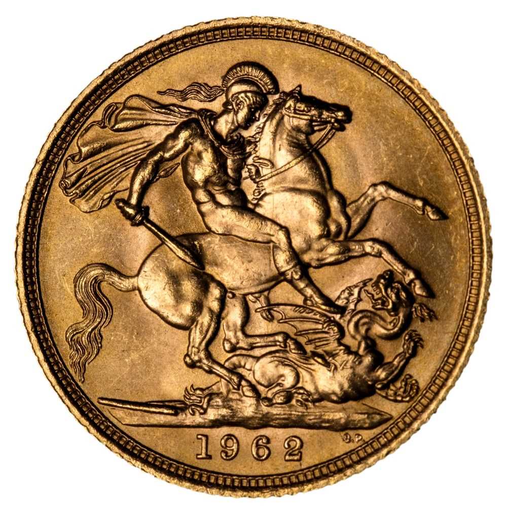 Lot 62 - Elizabeth II, full gold Sovereign, 1962