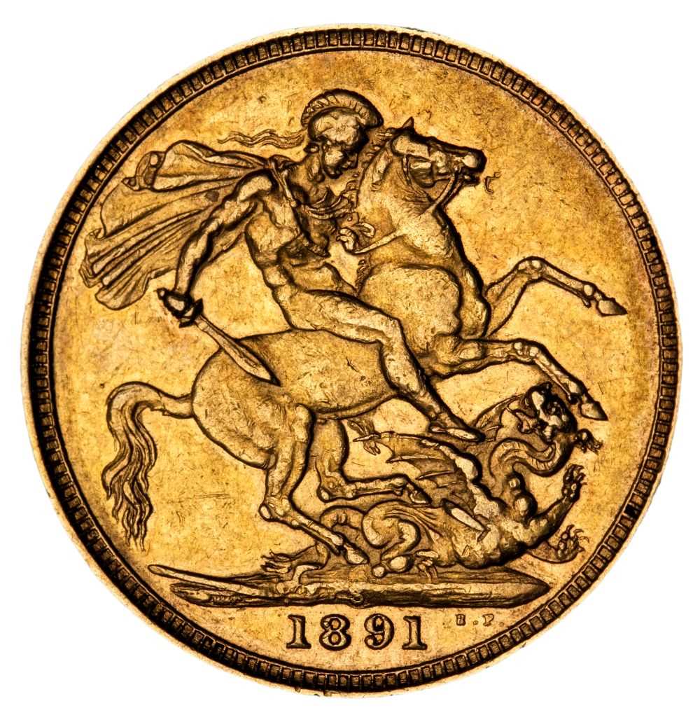 Lot 51 - Victorian full gold Sovereign, 1891