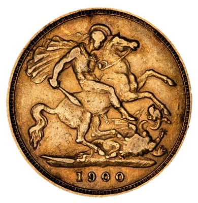 Lot 68 - Victorian half gold Sovereign, 1900