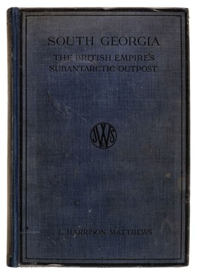 Lot 18 - Matthews (L. Harrison). South Georgia, 1st edition, 1931