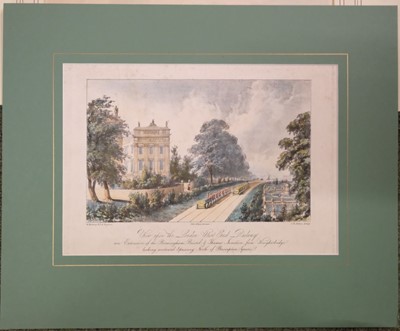 Lot 239 - Railways. Bourne (J. C.), Entrance to the Locomotive Engine House, Camden Town, 1839