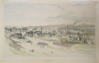 Lot 239 - Railways. Bourne (J. C.), Entrance to the Locomotive Engine House, Camden Town, 1839