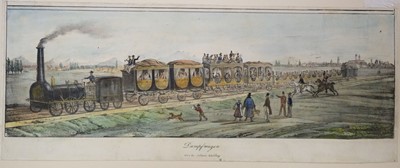 Lot 239 - Railways. Bourne (J. C.), Entrance to the Locomotive Engine House, Camden Town, 1839