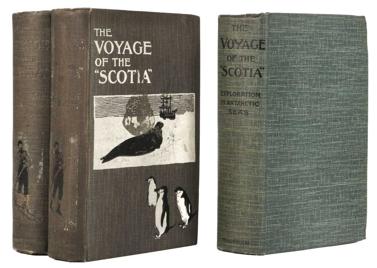 Lot 7 - Brown (R. N. Rudmose). The Voyage of the "Scotia", 3 copies, 1st editions, 1906