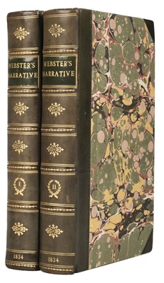 Lot 37 - Webster (William Henry Bayley). Narrative of a Voyage to the Southern Atlantic, 1834
