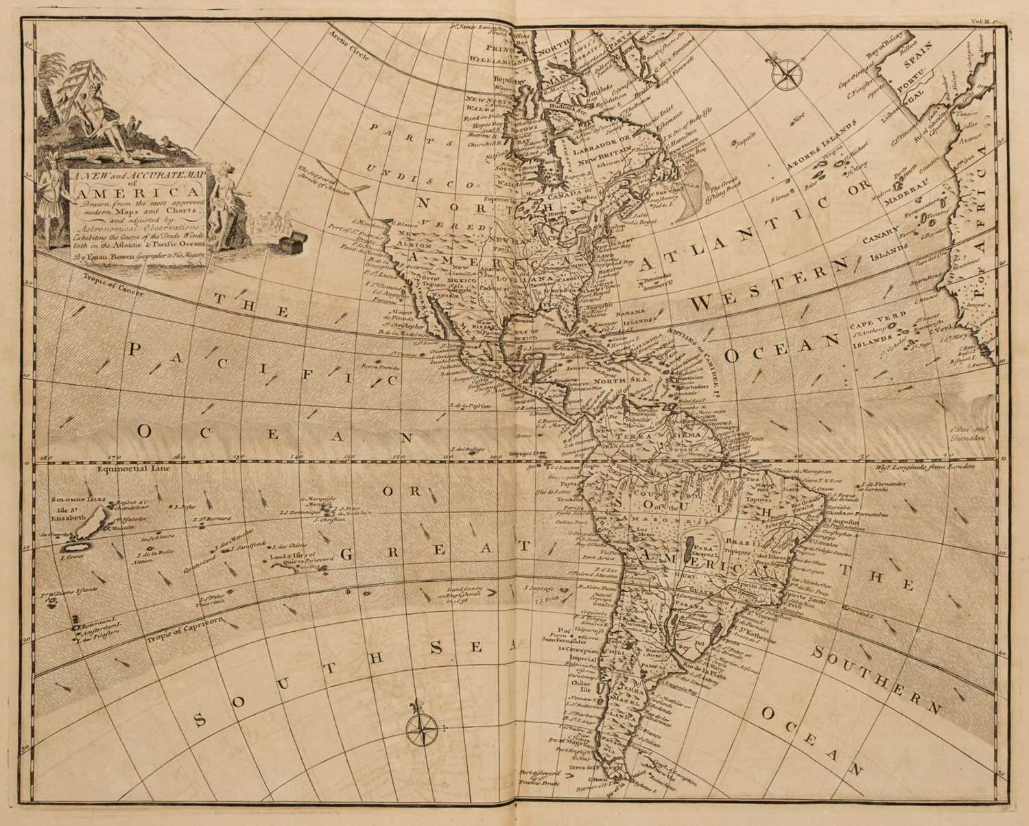 Lot 149 - Harris (John). Navigantium atque Itinerantium Bibliotheca..., 2 volumes, 1744 - 48