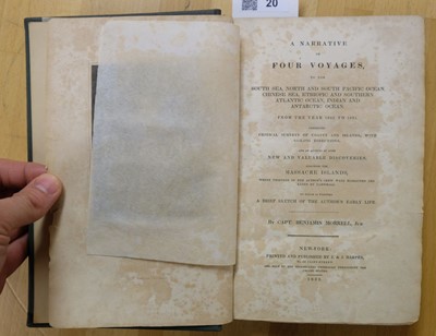 Lot 20 - Morrell (Benjamin). A Narrative of Four Voyages, 1st edition, 1832